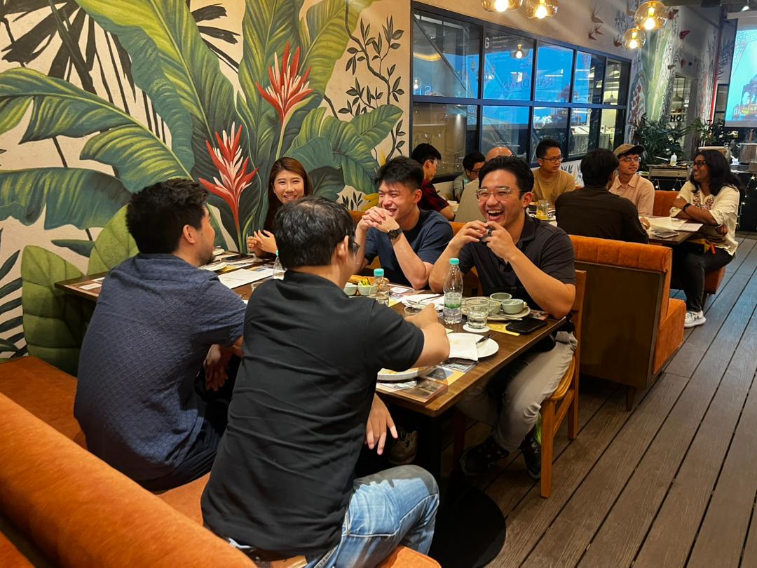 Table laughing